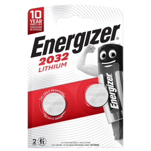 ENERGIZER CR2032 LITHIUM BATTERIE A BOTTONE CONF 2 Pz.